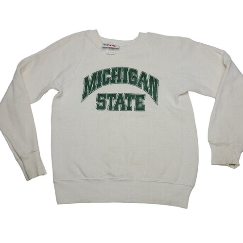 Vintage Michigan State Sweatshirt Youth Size Medium 10-12 Bassett Walker 90s