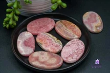 Rhodochrosite Palm Stone