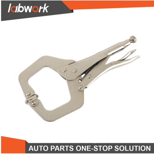 Labwork W/ Swivel Pad Vise Jaws 11" Adjustable Locking C-Clamp Pliers Grip 10Pcs - Picture 6 of 12