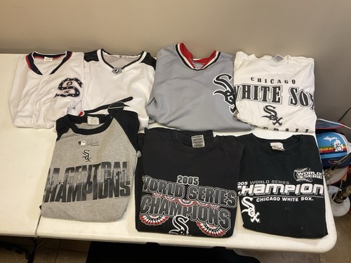 Vintage  2005 MLB World Series Chicago White Sox Shirt Jersey Large Lot - Picture 1 of 13