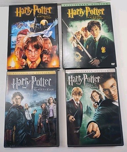 Harry Potter DVDs Lot Of 4 Movies - Ships Fast!!!