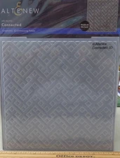 Altenew; Connected Geometric 3D Embossing Folder; 6" x 6"; NEW.