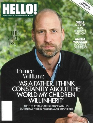 HELLO! Magazine: Prince William, K. Minogue, King Charles, Katy Perry, 10.11.25