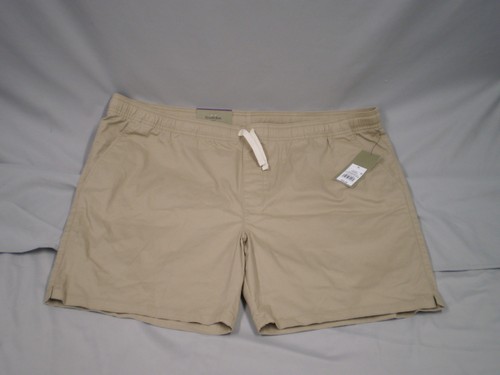 Goodfellow & Co Herren Gr. X Large Strickshorts Kordelzug Taschen khaki 7" Schrittlänge