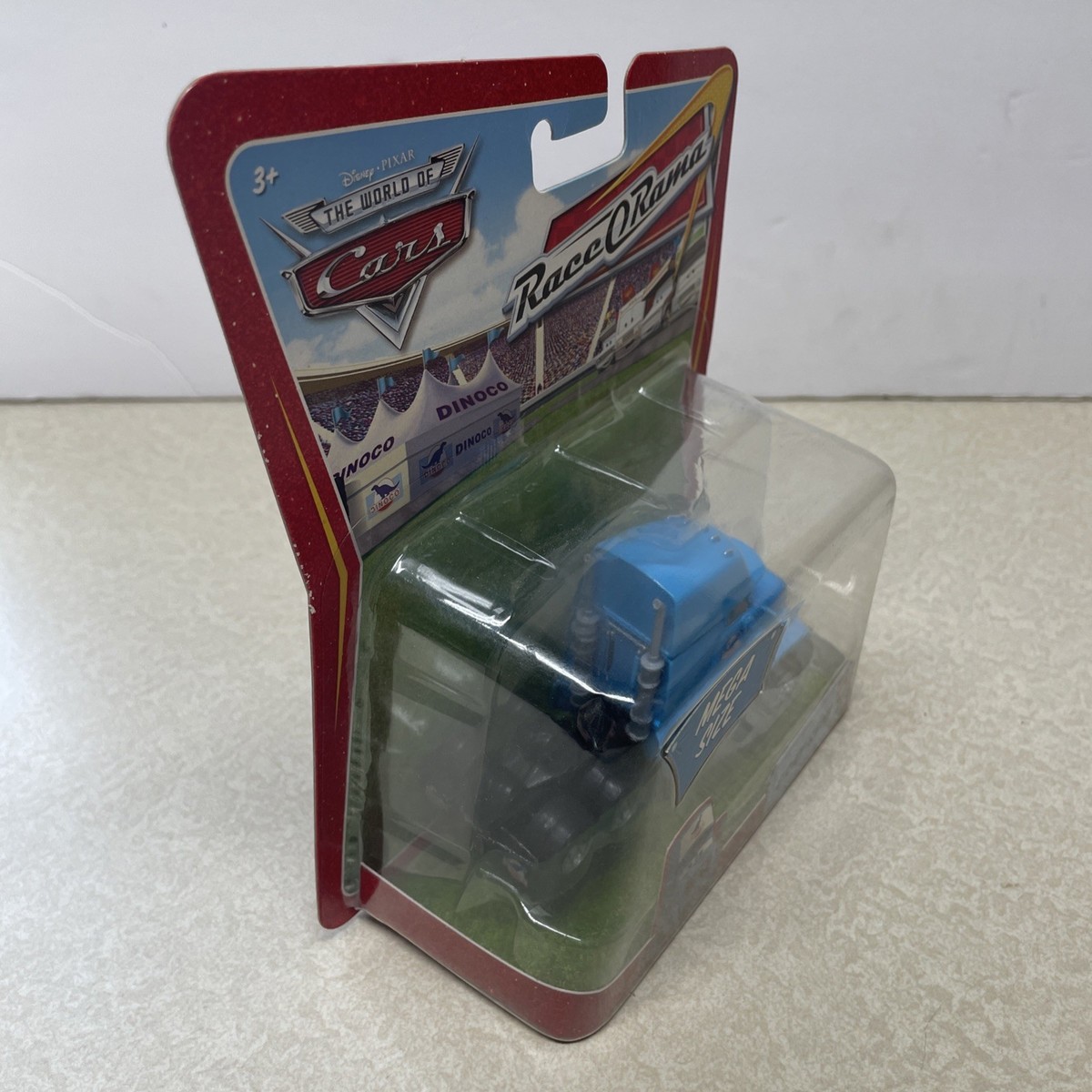 Disney Pixar Cars Gray Semi # 10 Race O Rama Mega Size for sale