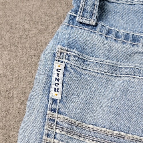 Cinch Herren Jeans 32x34 Relaxed Fit Light Wash Straight Leg Denim - Bild 13 von 14