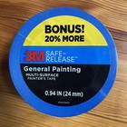 3M Safe-Release General Painting Multi-Surface Painter's Tape Blue 0.94" 3 Rolls