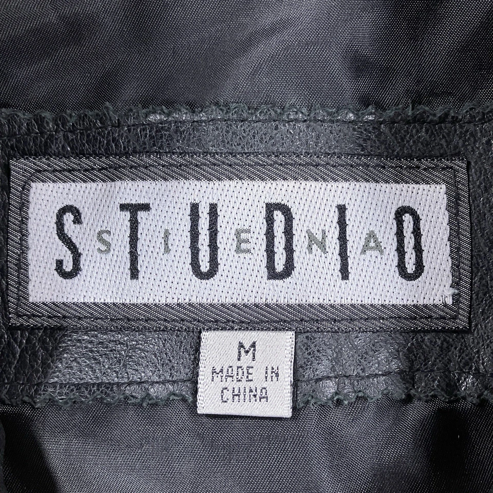 Siena Studio Leather Jacket Womens Medium Black Biker Moto Lined Vintage - Image 4 of 4