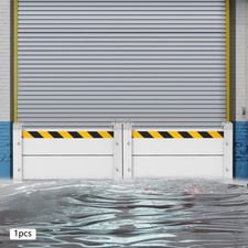 Flood Barrier for Home Aluminum Alloy Garage Door Water Barrier H15.7in W31.5in