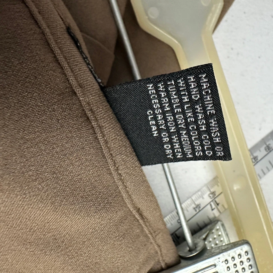 Falda Larry Levine Mujer Talla 12 Marrón Mezcla de Lino Midi Minimalista Ropa de Trabajo Elegante Foto 4 de 4