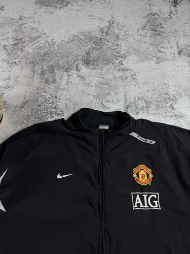 Nike Manchester United 2007/2008 Football Soccer Light Track Jacket Windbreaker - Picture 6 of 13