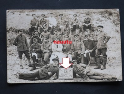 Original Foto Kriegsgefangene PG in Barcelonnette, Alpes-de-Haute-Provence 1917