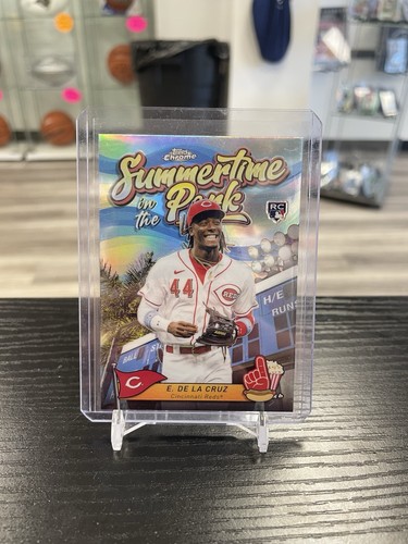 2024 Topps Chrome Baseball Elly De La Cruz Summertime In The Park Rc #SITP-4 AT
