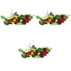  Set of 3 Künstliche Erdbeere Erdbeeren Dekorationen Simulationsfrucht Faux Obst