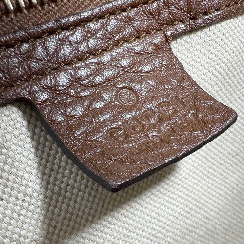 Echte Gucci Bambus Handtasche Schultertasche braun Leder - z7192 - Bild 12 von 13