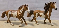 Lot of 2 Schleich Pinto Stallion Horses