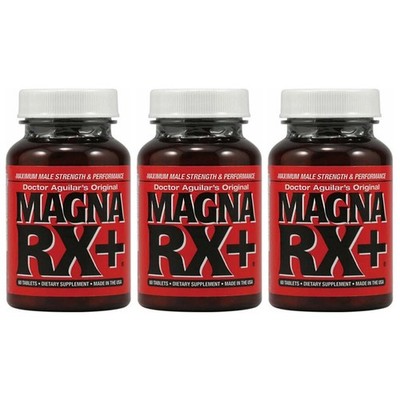 Magna RX+ Plus for Men, 180 Tablets   3 Month, Doctor Aguilar s Original MagnaRX