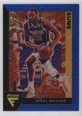 2020-21 Panini Flux Blue Mojo Prizm /99 Mikal Bridges #142 09xd