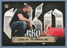2021 WWE Topps RKO Outta Nowhere #RKO-2 Randy Orton /Hulk Hogan