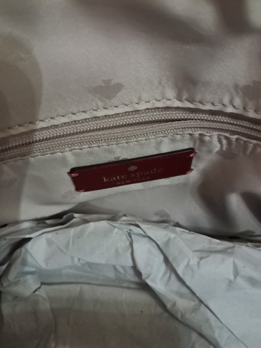 Kate Spade Deep Berry Kit Red Large Nylon Tote Handbag Purse - Picture 6 of 7