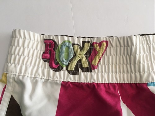 Vintage Roxy Woman’s Board Shorts Size 9 Multicolor Swim Surf Beach EUC - Picture 2 of 9