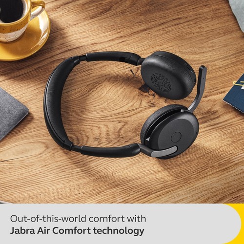Jabra Evolve2 65 Flex - Stereo Headset with Bluetooth, Wireless Charging Pad, No - Foto 7 di 10