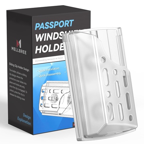 EZ Pass Holder, 2-Pack Super Strong Suction Cups EZPass Holder for Windshield... - Picture 7 of 7