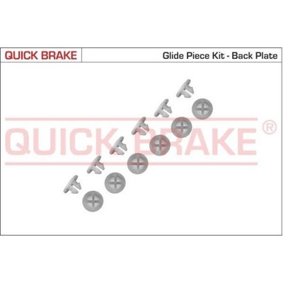 1x Zubehörsatz, Bremsbacken QUICK BRAKE 6859K passend für SKODA VW
