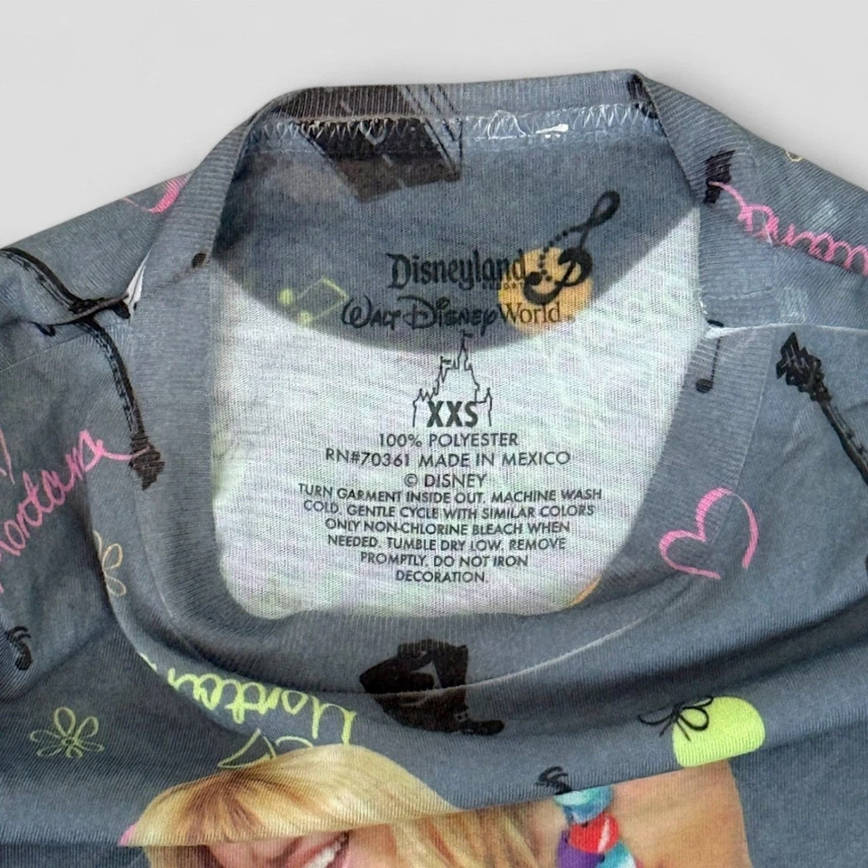 Hannah Montana Movie Shirt Walt Disney Parks Exclusive Y2K Girls Sz XXS - Image 4 of 4