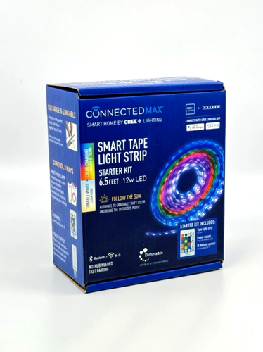 Connected Max by CREE Smart Tape Lichtleiste Starter Kit Alexa Google NEU 6,5 FT - Bild 1 von 3