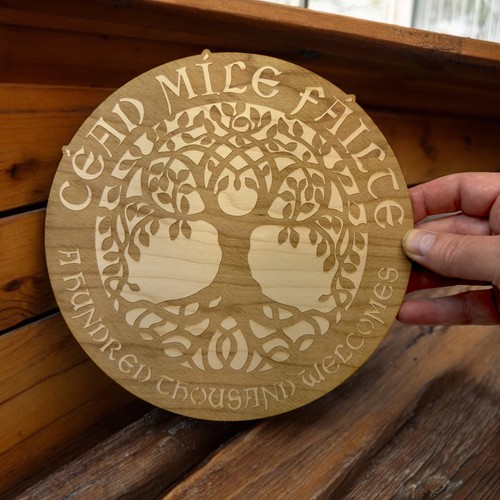 Letrero - PERSONALIZADO - Cead Mile Failte - Letrero del Árbol de la Vida Celta - Imagen 11 de 12