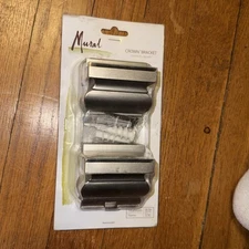 New Mural Crown Shelf Brackets Titanium Finish