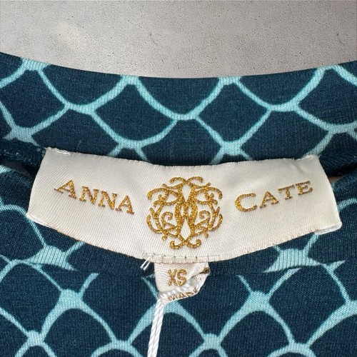 Vestido Anna Cate Ellie Midi Azul Marino Stargaze Jersey Elástico Nuevo con Etiquetas Talla XS - Imagen 9 de 12
