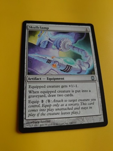 Skullclamp. Darksteel. Artifact equipment Magic the Gathering Card. - Picture 5 of 6