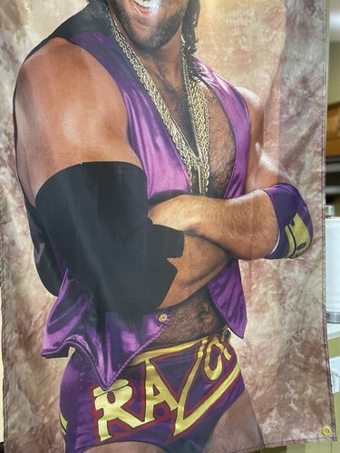 WWF Razor Ramon WCW Scott Hall 5ft Flag nWo the Outsiders wrestling Banner - Picture 3 of 3