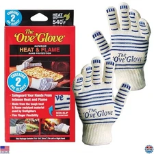 Ove Glove 2-Pack - Heat & Flame Resistant Hand Protection with Superior Grip