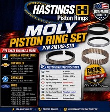 Hastings Moly Piston Rings Set Chevy Sbc 327 350 383 564 564 316. Select Size Hastings Moly Piston Rings Set Chevy Sbc 327 350 383 564 564 316. Select Size