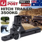 Adjustable Drop Towbar Tow Bar Ball Mount Tongue 6holes Hitch Trailer Car 3500KG