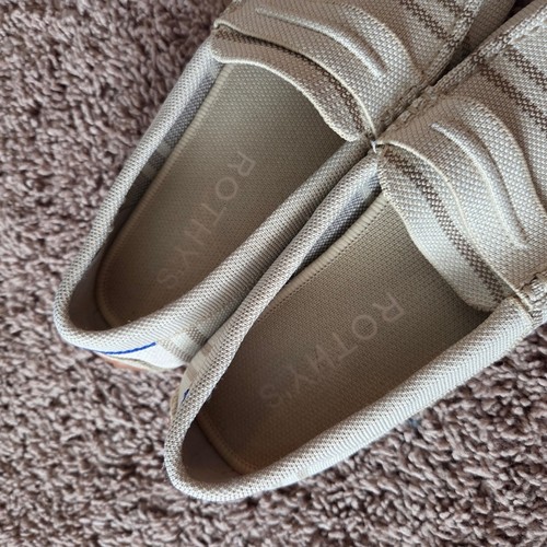Rothy's The Driver Sandy Shores Loafer Slipper Damen hellbraun gestreift 7,5 - Bild 5 von 8