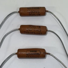 30 Ohm 5 Watt 1% Tolorence ￼NON-INDUCTIVE Resistors Qty3  Sage Silicohm 1500￼￼NS