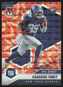 2021 Panini Mosaic #251 Kadarius Toney Prizm Reactive Orange