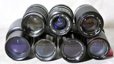 MISC. ZOOM LENSES FOR PK MOUNT(PENTAX) PARTS OR REPAIR ONLY!