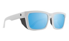 Helm Tech Matte White - Happy Boost Polar Ice Blue Mirror