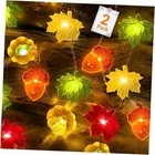  Fall Decor 2 Pack 3D Fall Thanksgiving Pumpkin Lights Pumpkins Maples Acorns