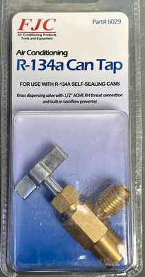 6029, R134a Can Tap for the New Style Self-Sealing Cans Backflow Preventer