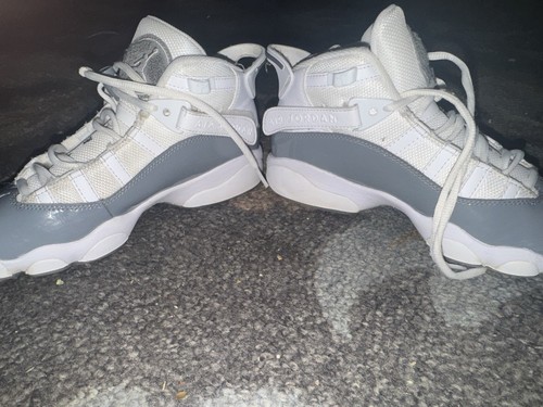 Nike Jordan 6 Rings White/Cool Grey 323419-121 Unisex Youth Kids 4.5Y - Picture 3 of 14