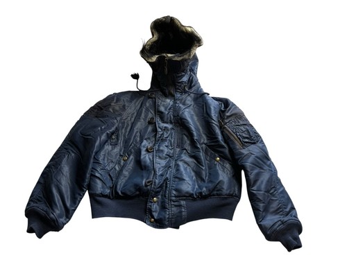 50er Jahre Vintage U.S. Air Force N2A Flight Bomber Jacke Kapuze Parka Große 50s