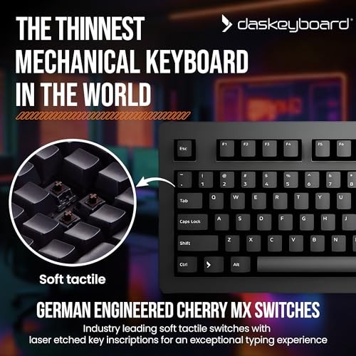4 Professional Wired Mechanical Keyboard, Cherry MX Brown Mechanical - Photo 3/7