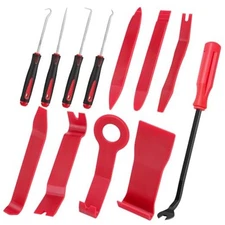  Auto Trim Removal Tool Set, Plastic Pry Tool Kit, Prying Tool, Car Door Red