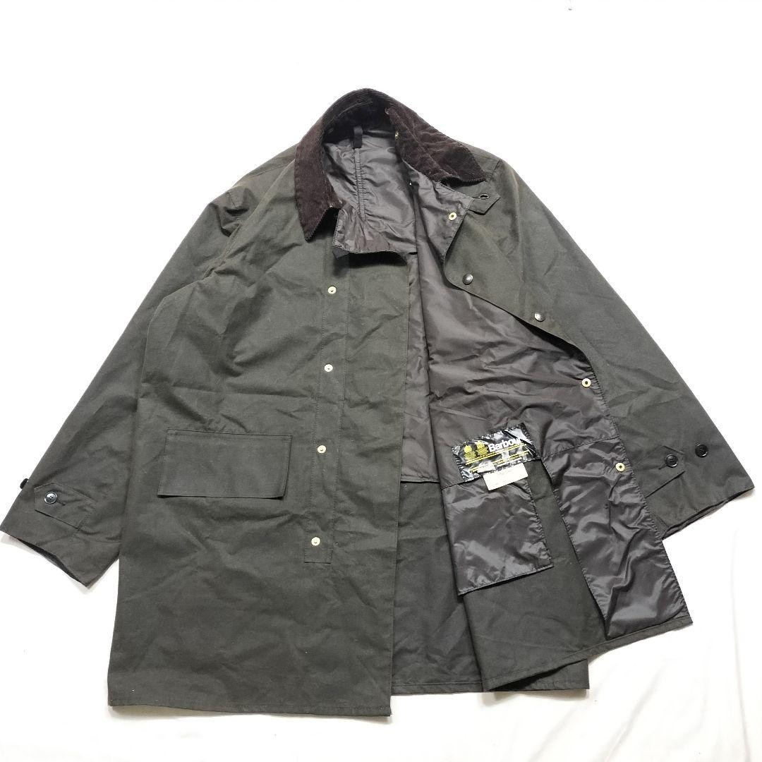 Barbour 80s Deadstock Olive Green 3/4 Coat C46 1986 Vintage Barbour 80s Deadstock Olive Green 3/4 Coat C46 1986 Vintage
